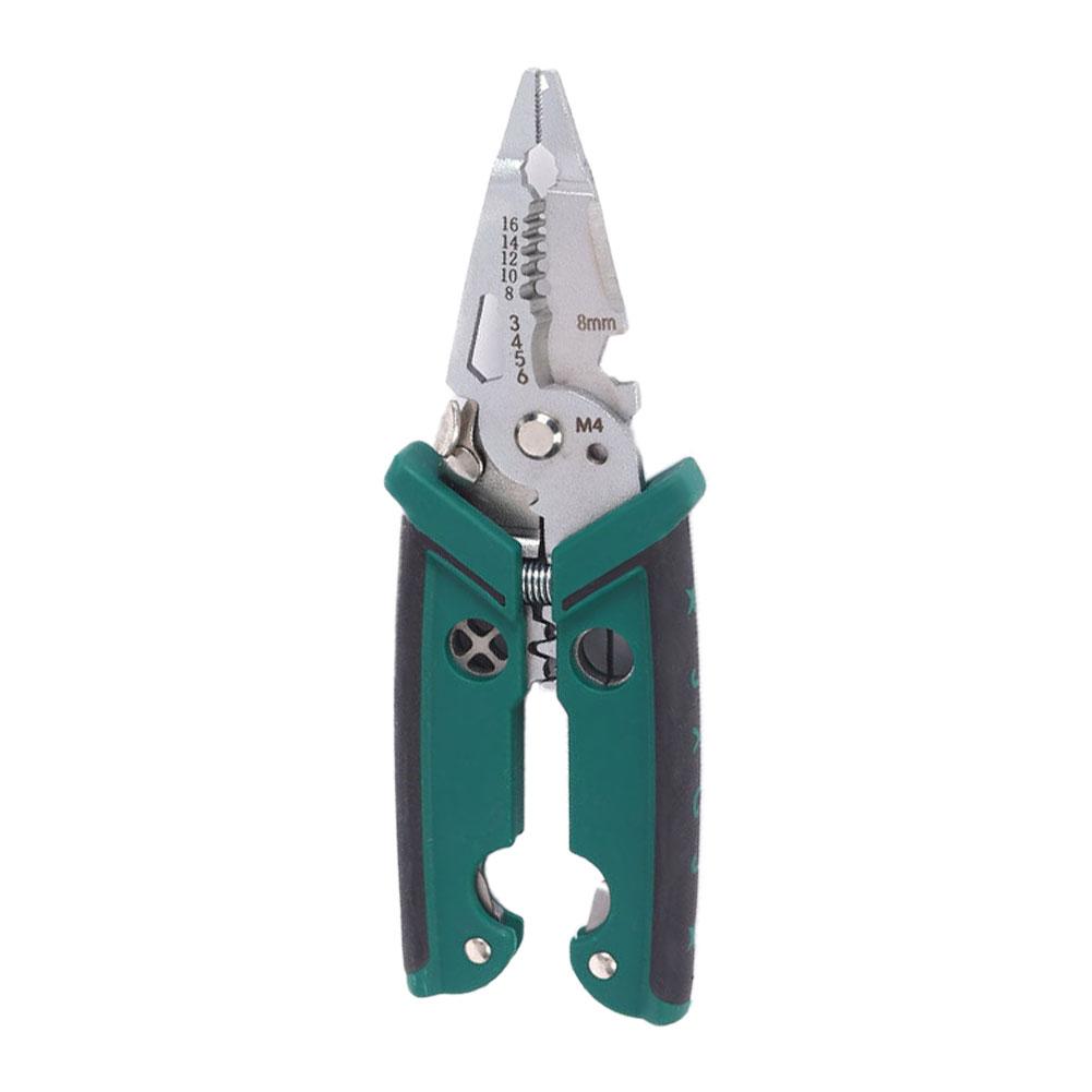 18 in 1 Multipurpose Wire Stripper Electrician Crimpe Pliers  Double-blade Wire Stripper Pliers Professional Hand Tool