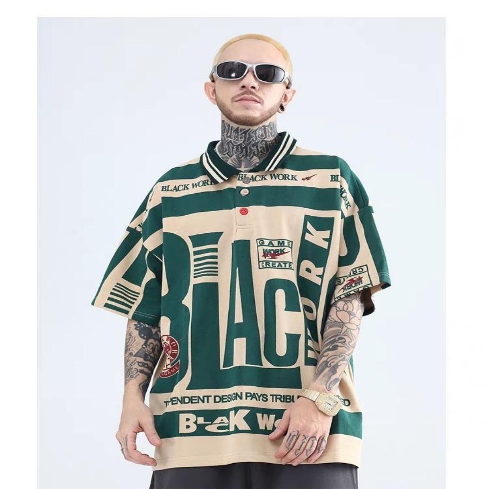 American Style Vintage Women POLO Shirt Hoodies Autumn Winter Fleece Streetwear Y2k Loose Long Sleeve Pullover Sweatshirts 2022