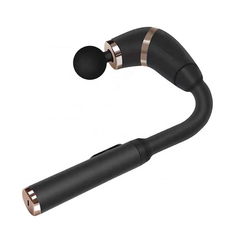 Portable electric massage gun with extended handle, deep tissue revolutionary U-shaped back massager, relieves fatigue