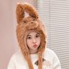 55cm Humorous Dog featuring Ears Moving Plush Toy Stuffed Gentle Puppy Cap Doll Adorable Birth Date Present great for daily use
