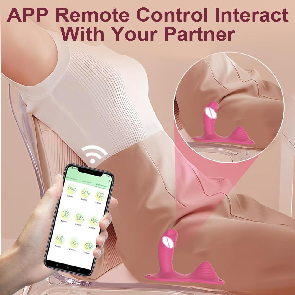 APP Control Sit and Ride Vibrator Female Dildo Anul Plug Vaginal Orgasm Masturbation 9 Vibrating Modes Adult Sex Toys Couples