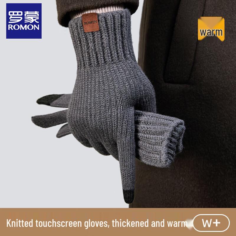 Luomeng Men s Fleece-Lined Touchscreen Gloves