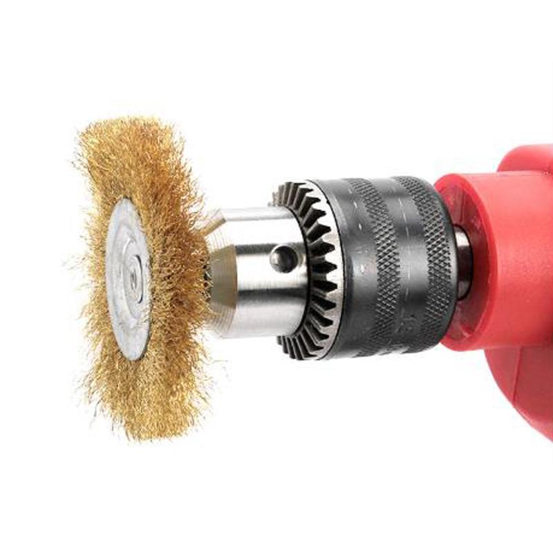 Wire Wheel Brush Cleaning Rust Wire Brush For Electric Grinding Metal Rust Removal Polishing Brush Paint Removal Rotary Tools