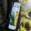 1PC Jungle Leopard Plant Leaf Portrait 750ml Color Plastic Sports Water Bottle Leakproof Flip Straw Lid Suitable for Sports Office Home Use