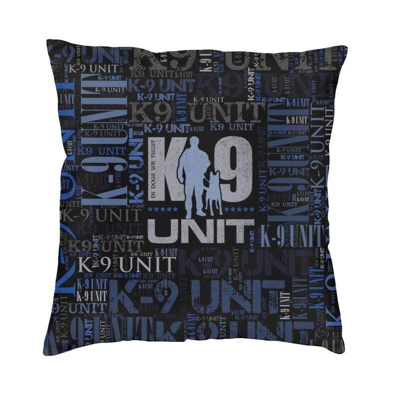 Luxury K9 Team Malinois Cushion Cover Polyester Belgian Shepherd Dog Throw Pillow Cases Living Room Home Decoration Pillowslip