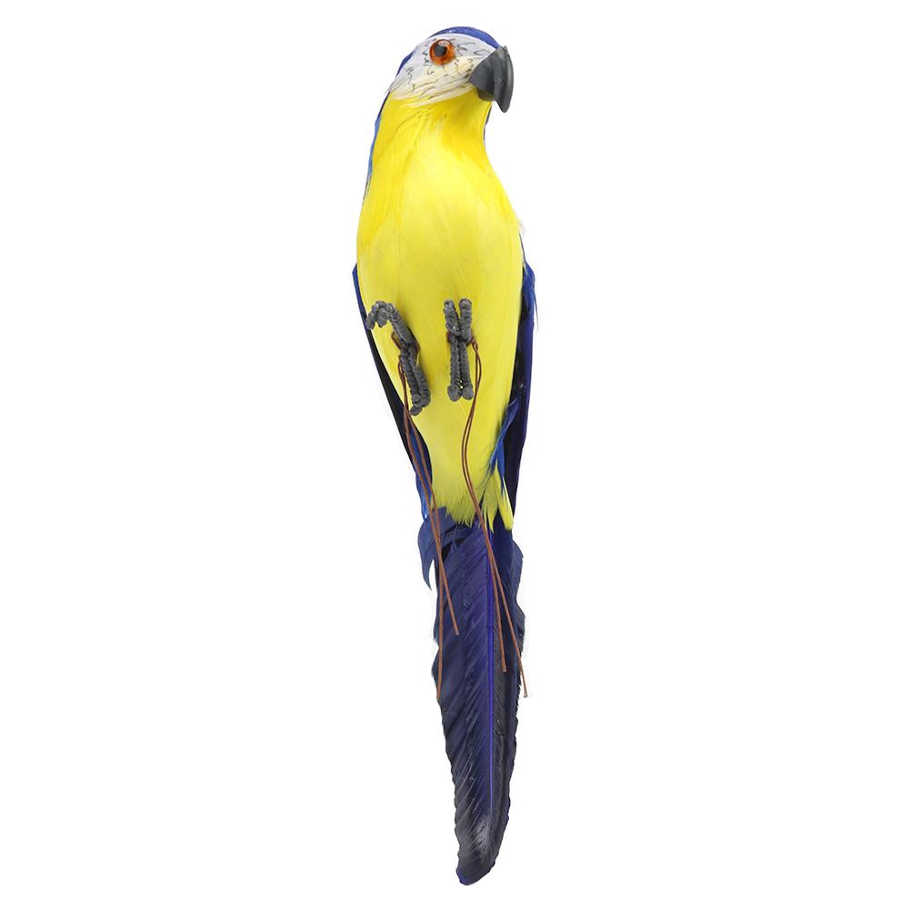 Artificial Simulation Foam Parrot Feather Garden Bird Prop Decor (Lake Blue)