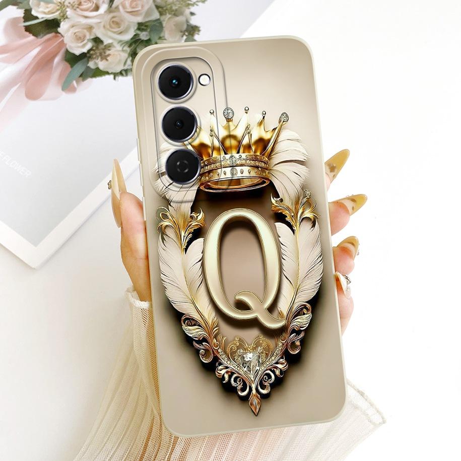 For Tecno Spark 40 Pro Plus Case KM7 Popular Crown Letter Couple Phone Cover on Tecno Spark 40 Pro KM6 Spark40 40C KM5 KM4k Capa