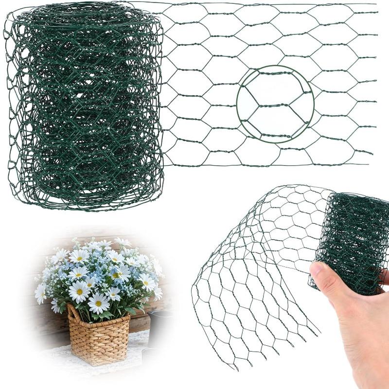 Hexagonal Wire Mesh Garden Fixing Net Floral Arrangements Animal Enclosures DIY Chicken Rabbit Cage Breeding Wire Mesh Fence