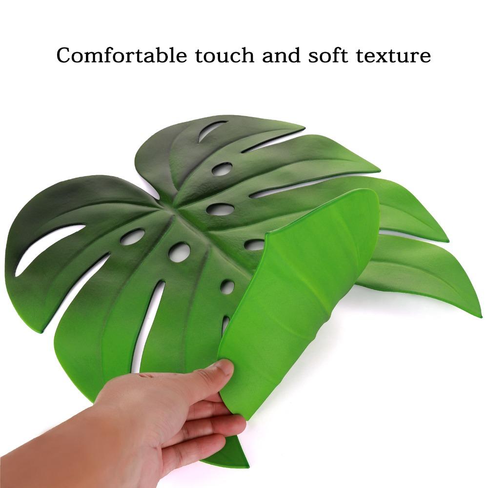 5 Stück Eva Monstera Blatt Platzsets 15,35 x 18,11 Zoll Rutschfest Rutschfest Tischsets Hitzebeständig Hitzebeständig Platzsets