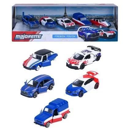 Geschenkset French Touch Blau 5 Fahrzeuge - MAJORETTE - Exklusive französische Modelle - Maßstab 1/64 - Ab 3 Jahren