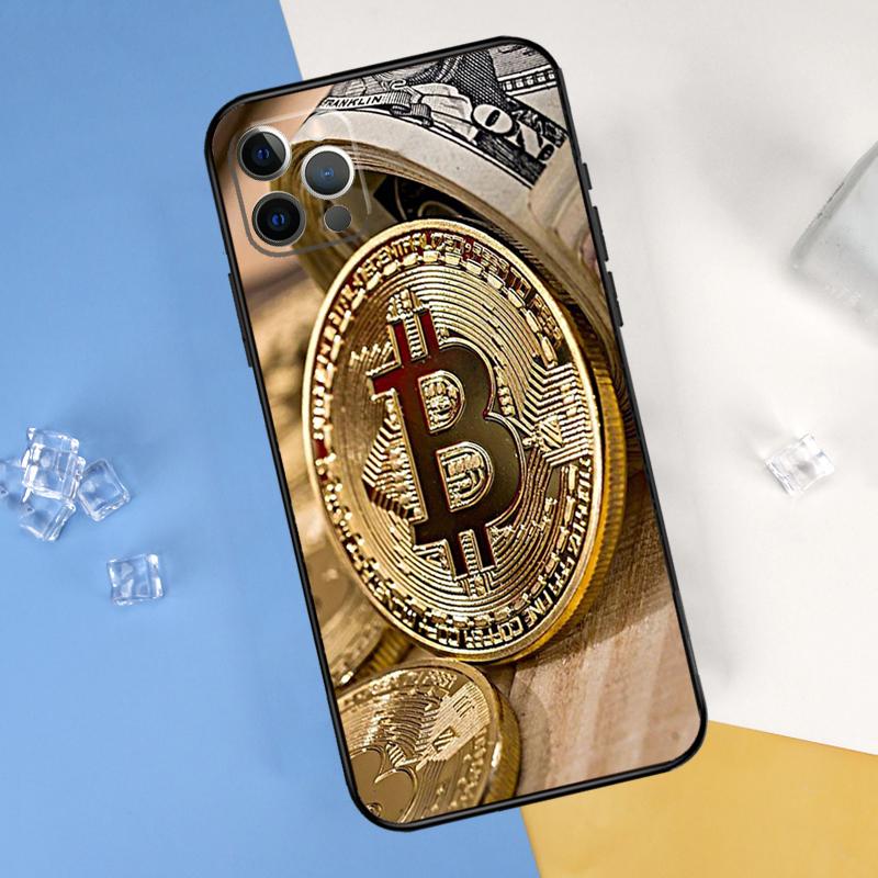 

Bitcoin BTC Phone Case For iPhone 16 Pro Max 13 12 Mini 11 14 15 Pro Max XR 16 15 Plus 16e Cover Shell iPhone 15Pro MAX