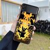Pokemon Cool Pikachu For Samsung Galaxy Z Flip 3 5G Phone Case ZFlip3 Black Hard Cover Anti-fall Protective Shell Luxury Funda