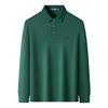 Montagut Men's Silk Blend Long Sleeve Polo Shirt