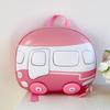Kids Whimsical Shell Backpack In Bright Colors With Car Motif Ideal For School And Fun Everyday