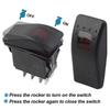 GZYF 5 pin 308-1038 Onan Cummins 308-1038 RV Generator Rocker ABS Start Stop Switch Button Red Lens for RV Toggle Switches for Cars Trucks Boats Auto