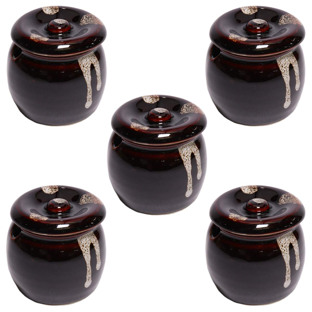 

Набор из 5 мини-контейнеров для приправ Тэнмокудзиро Нагаси x Японский коммерческий [7 6,5 см 180 мл] [Японский ресторан, Гостиница, Посуда, Использование]