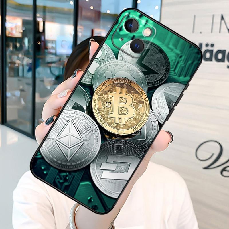 Bitcoin BTC Phone Case For iPhone 13 12 Mini 11 14 15 16 Pro Max Plus X XS Max XR Cover Shell