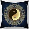 Mandala Mysterious Retro Religious Yoga Taie d'oreiller, Symdazers, Home Decorative Cojines, Sofá Poduszka