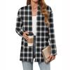 Women's Christmas Printed Lightweight Cardigan Long Sleeved Casual Loose Thin Fit With Pockets Cardigan Jacket