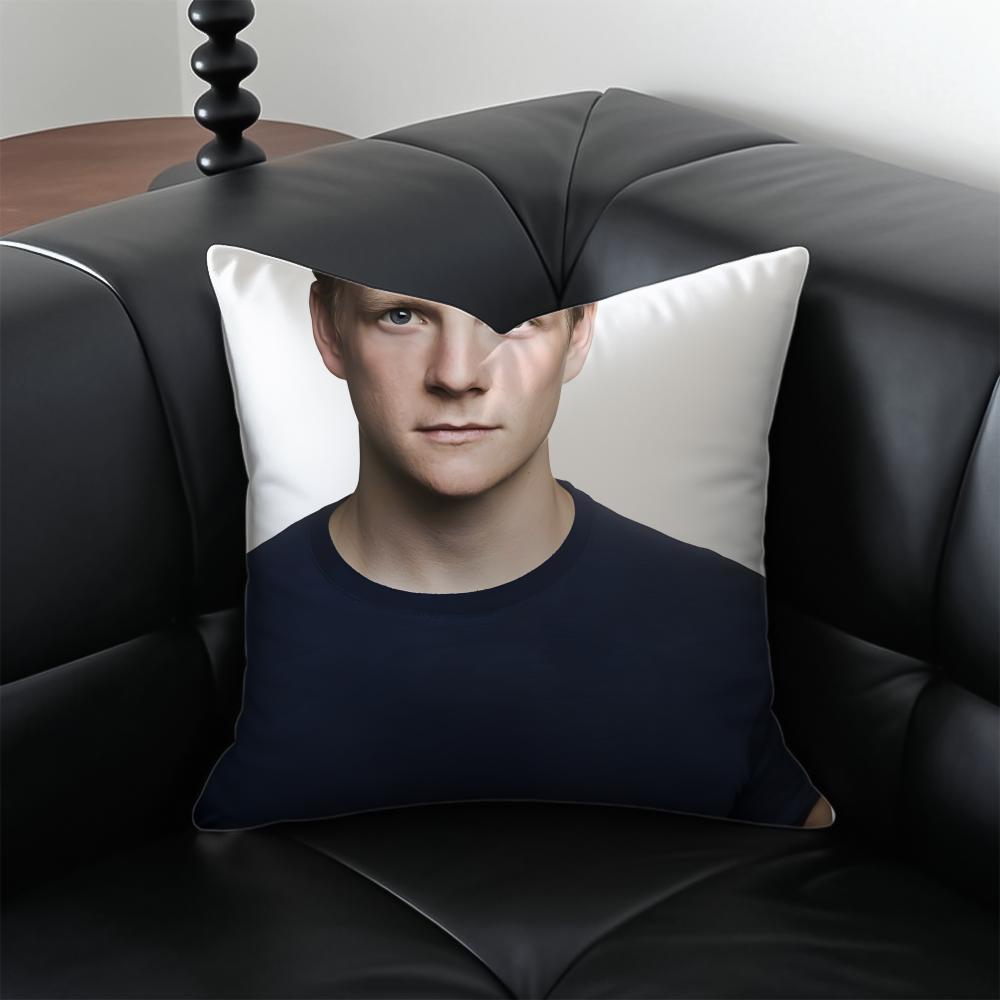 

PPatrick GGibson Movie Star Cushion Cover Pillow Case Antidustmite Invisible zipper silky plush cushion 30X30cm