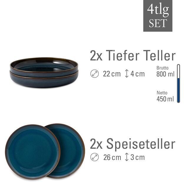 Набор Crafted Denim от Villeroy & Boch, 4 предмета (1951688547)