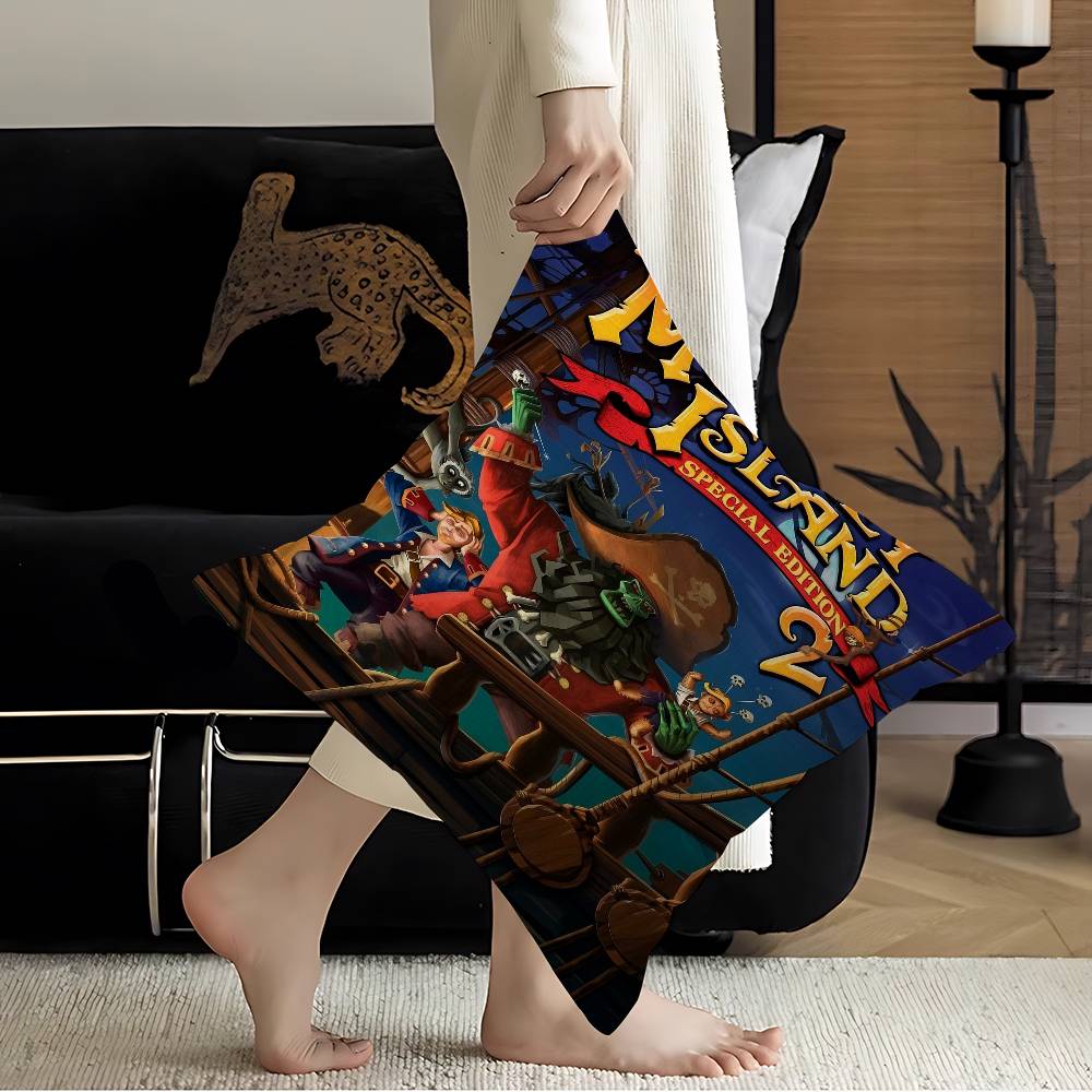 Adventure Decryption Game Mmonkey Iisland Cushion Cover Car Throw Pillow Case For Sofa Car Christmas Gift Xcm Xcm