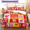 3pcs Liverpool Football Club Bedding Set Duvet Cover Closure Includes 1 Duvet Cover & 2 Pillowcases, Soft and Comfortable for All Seasons.