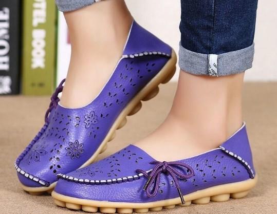 Women Flat Shoes Fashion Women Casual Shoes Breathable Women's Loafers Shallow Comfort Mom Shoes Ladies