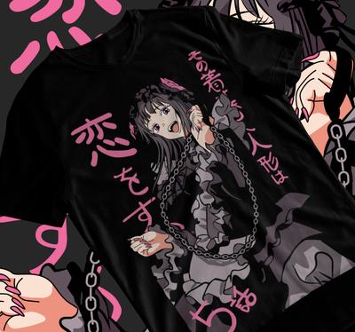 Marin Kitagawa T-Shirt My Dress Up Darling Anime Schwarz/Weiß T-Shirt Weiches Tee