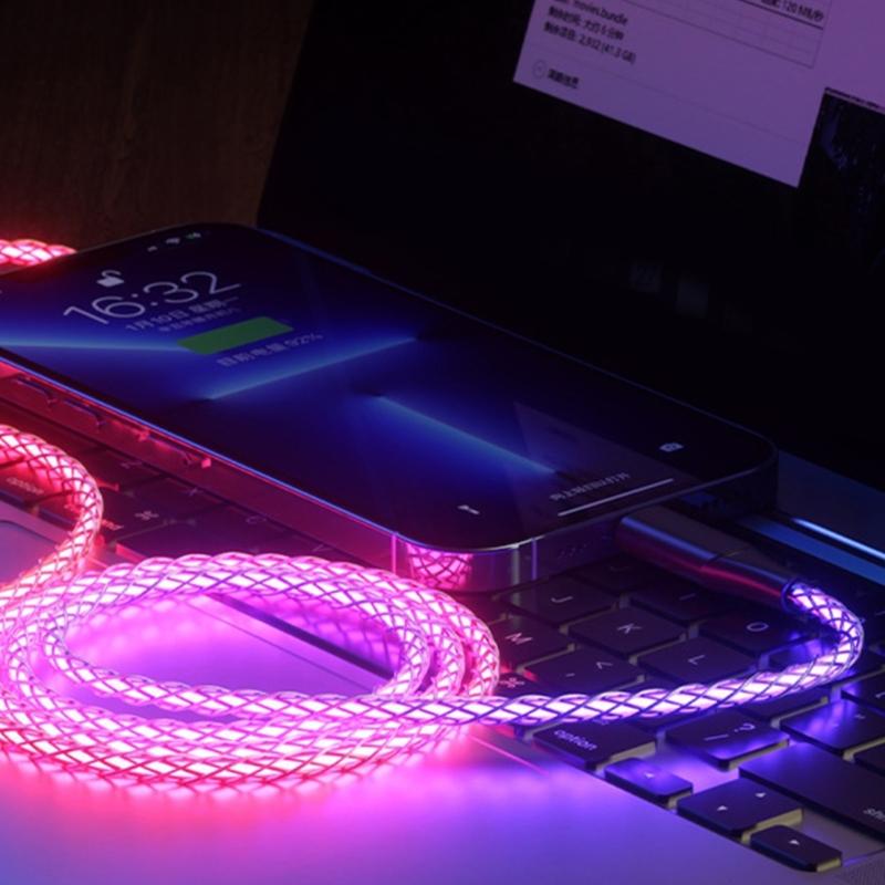 USB C To USB C Cable 66W Quick Charge 480Mbps Data Transfer Reinforced Fiber Braided Universal for Phone Tablet