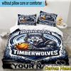 3pcs Custom Name Minnesota Logo Bedding Set Includes 1 Duvet Cover & 2 Pillowcases for All Seasons Dormitory Home Decor Christmas gifts