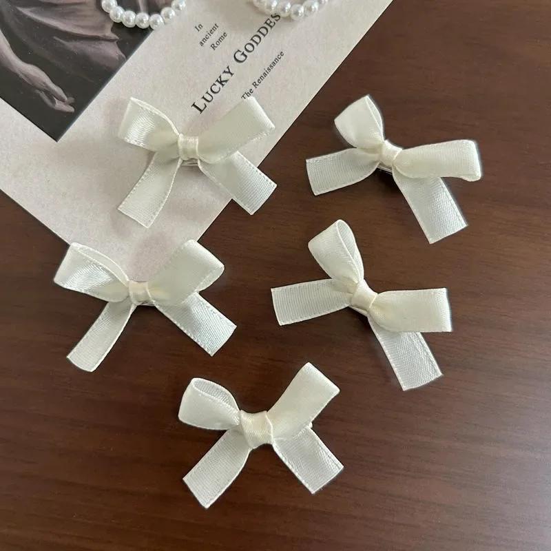 Lolita Bowknot Hair Clip Girl Cool Punk Style Love Handmade Bow Hairpin JK Black Sweet Love Lolita Headdress Hair Accessories