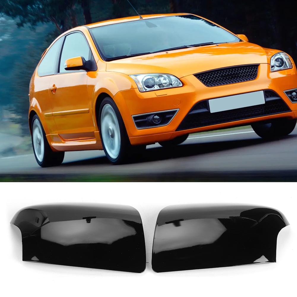 1Pair Rearview Mirror Cover Trim FD4247423 FD4247424 Fit for Ford Focus MK2 2005‑2008