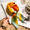 Luxus-Mode-Druck 70*70cm Seide Quadrat Schal Frauen Weiche Satin Haarband Halstuch Krawatte Weibliche Stirnband Foulard Tasche Band