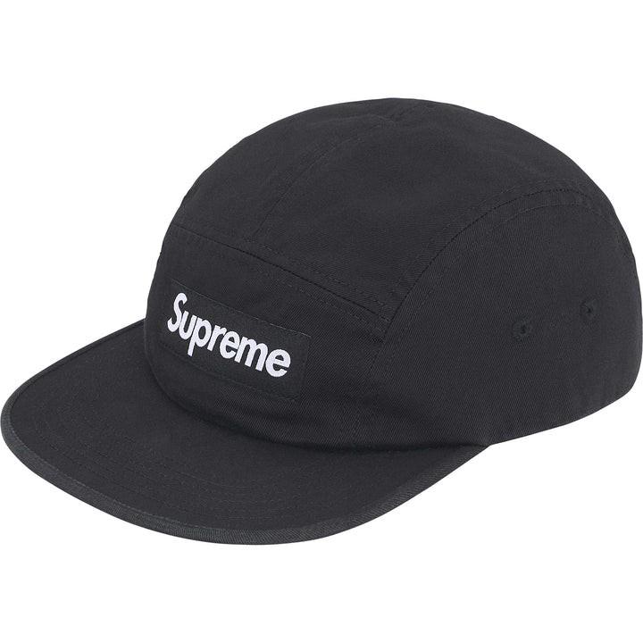Supreme Washed Chino Twill Camp Cap (25FW) Black One-Size