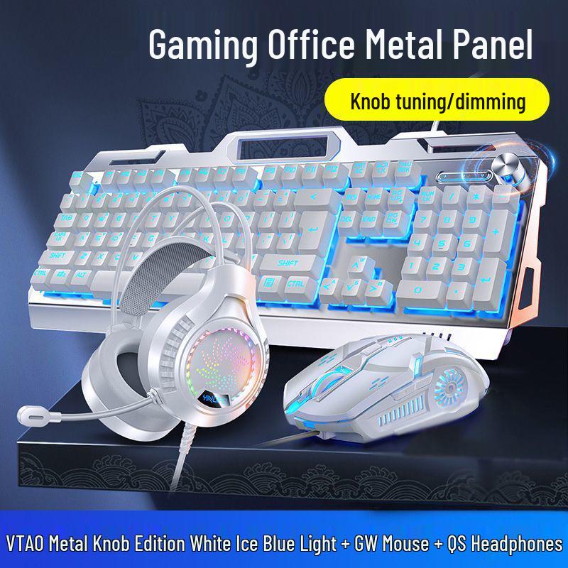 Esports Gaming Wired Keyboard, Mouse, and Headset Set
