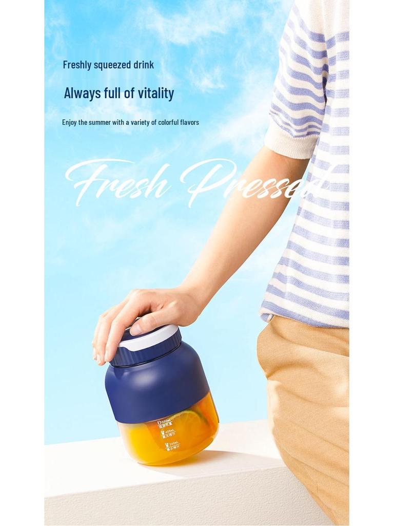 Wireless Portable Juicer: Rechargeable Mini Electric Fruit Juicer with Ice Crushing Capability