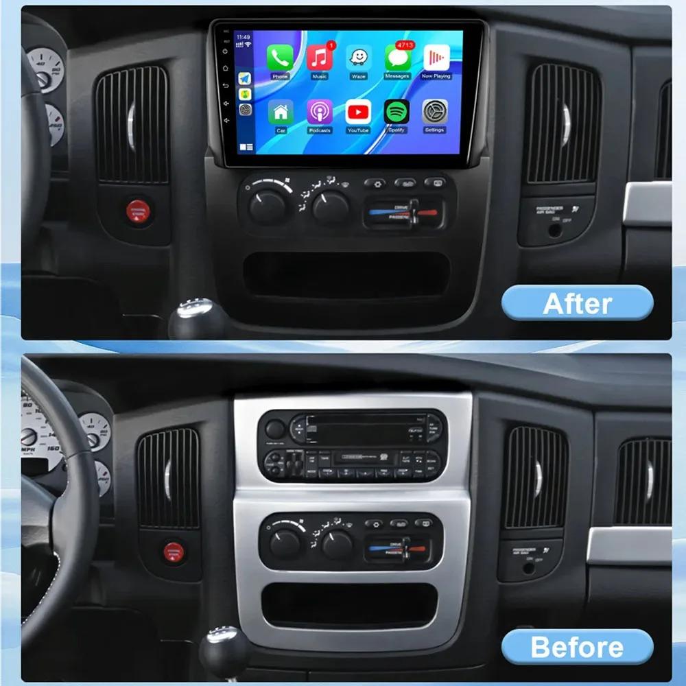 For Dodge Ram 1500/2500/3500 2002-2005 9 Inch Car Fascia Frame Decorative Panel Mounting Auto Interior Accessories