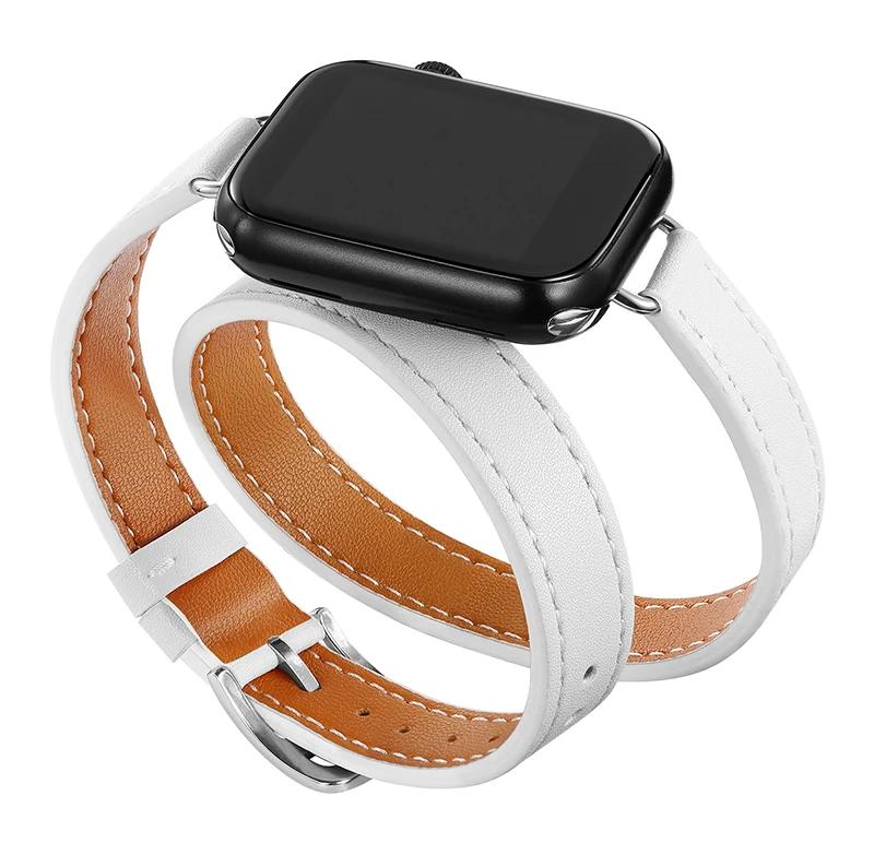 Leather Strap for Apple Watch Band 46/42mm 49mm 45mm 41mm 40mm 44mm Correa For IWatch Series 10 9 8 7 6 SE 5 4 Ultra 2 Bracelet