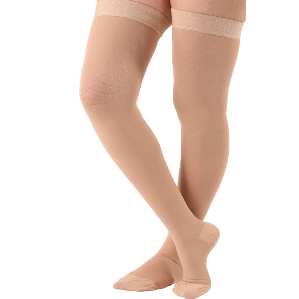 2pcs Size (2XL-7XL) High-Calf Compression Socks with Thigh Coverage - 20-30mmHg Pressure for Varicose,, Post-Surgery