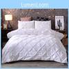 High-quality Polyester Pinch Pleat Duvet Cover Pillow Sham Set For Ultimate Comfort