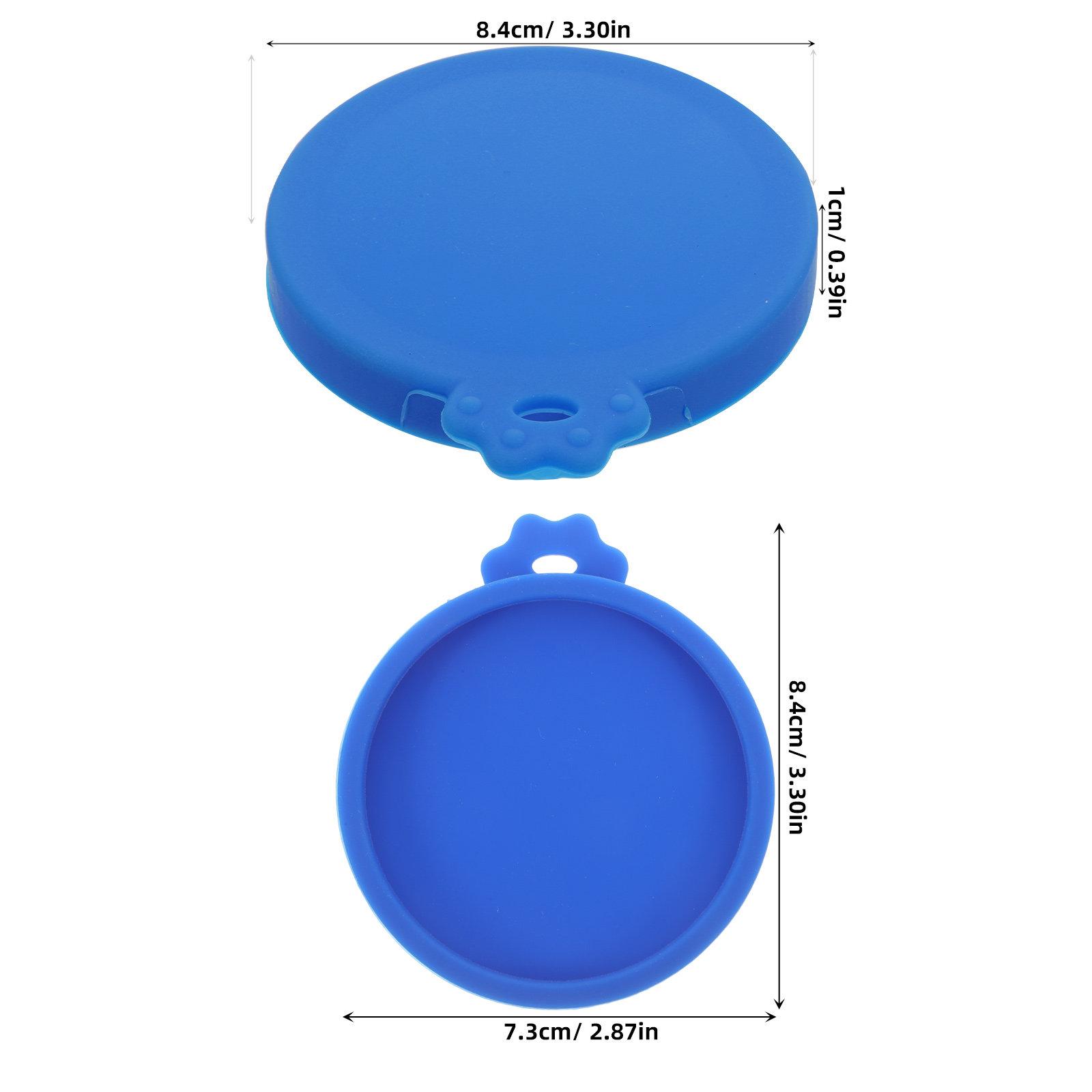 

Silicone Can Lids Non Toxic Bpa Free Airtight Seal for Wide Mouth Jars Soda Cans Cat Food Tins Beverage Cups Spill Proof синий