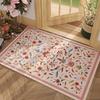 Retro Artistic Floral Bird Pattern Area Rug Boho Ethnic Style Entrance Doormat Bedroom Living Room Kitchen Decor Carpet