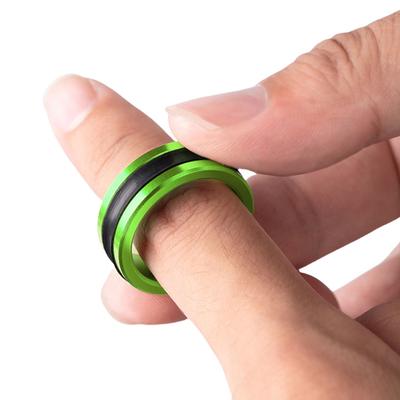 1/2 Stück Tragbarer Schnurzugschlaufe Anti-Rutsch-Legierungskabelring Angelschnüre Ziehring Angelzubehör Werkzeug