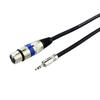 Kabel XLR, Kabel mikrofonowy, Kabel konwersyjny Canon, 3,5 mm Stereo (Męski) do XLR (Płeć żeńska) Kabel audio do słuchawek, kabel przedłużający 3-pinowy ze złączem XLR