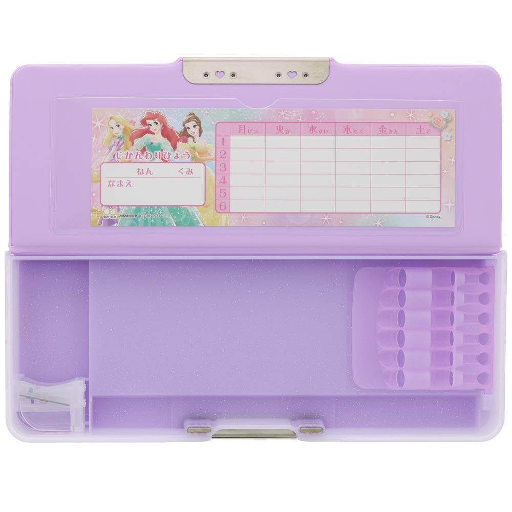 Sunstar Stationery Disney Pen Case Compact Pencil Case Yokopita Hologram Princess S1313150