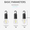 LED Camping Light Type-C USB Rechargeable Waterproof 400mAh 100LM Tent Light with Hook 3 Modes Outdoor Lighting