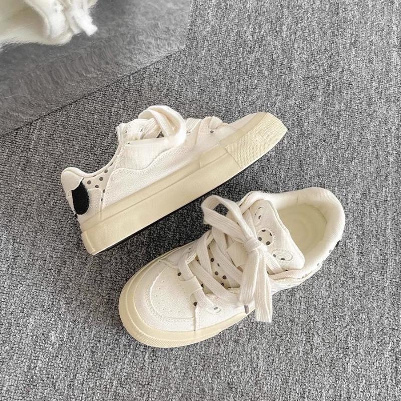 Fashion Spring Summer Thick Soled White Shoes Women's New Casual Board Shoes Cute Little Dog Simple Comfortable Bread Shoes