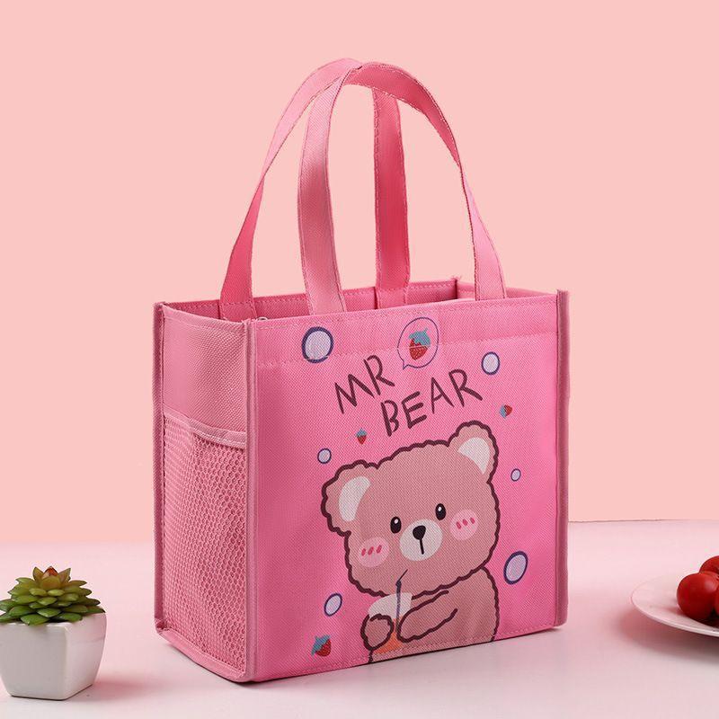 Insulated Bento Lunch Bag - Waterproof Meal Carrier with Aluminum Foil Lining for Students and Office Workers