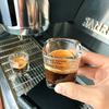 2pcs Espresso Coffee Ounce Roasting Measuring Cup Glass 60ML Square Thickened Ounce Graduated Concentrated Simple Heat-resistant